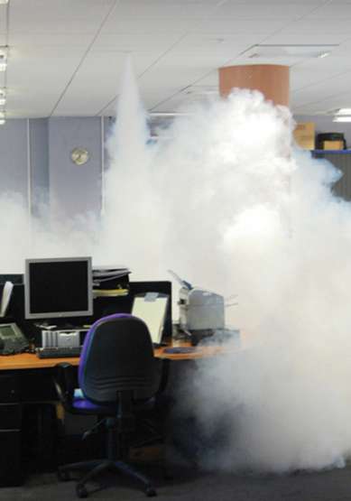 security smoke in action